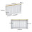 (152x20x83Hcm ) Vertical White Radiator Cover 3