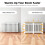 (152x20x83Hcm ) Vertical White Radiator Cover 5