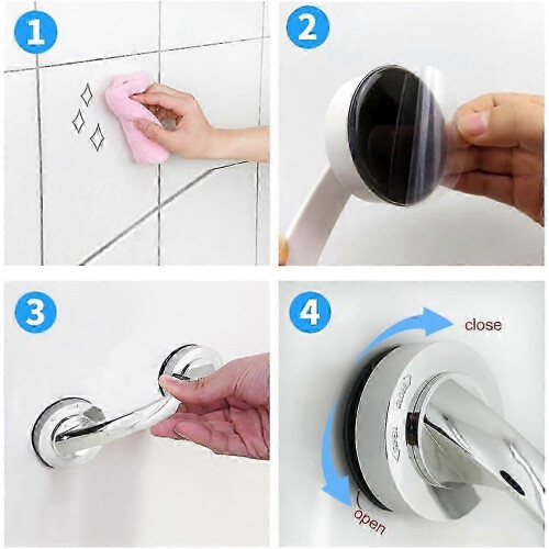 Λαβή Πόρτας WC, Βεντούζα, Λαβή Ασφαλείας Ντους για Ηλικιωμένους 2