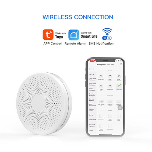 Rökdetektor Ljudlarm, Wifi-anslutning 1