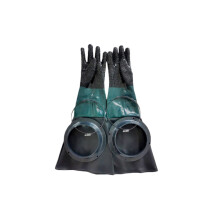 Sandblasting Gloves Sandblaster Parts 60cm With O Rings For Sandblast Cabinet