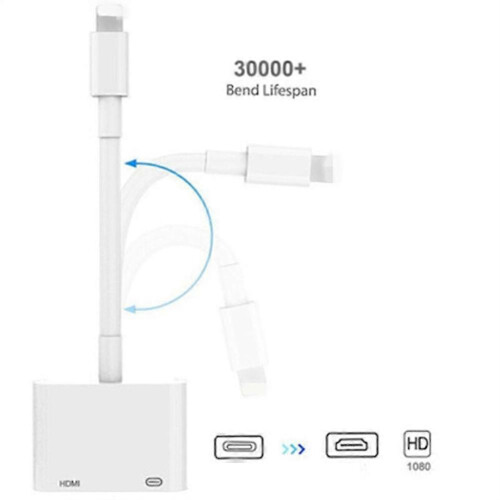 Προσαρμογέας HDMI συμβατός με iPhone, ψηφιακός προσαρμογέας AV 1080p για iPhone σε τηλεόρ 1