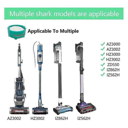 Συμβατό με ανταλλακτικά δοχεία σκόνης Shark για AZ3000/AZ3002/HZ3000, φίλτρο μακράς διαρ 2