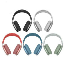 (White) KINSI Bluetooth Headphones Wireless Over Ear with Charging Case, Volume Control for iPhone Samsung Android