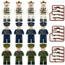 12 PCS Parade Guard Officer Series Building Bricks Role Play Toys Game for Boys & Girls