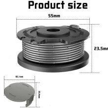 1 unidad F016F05320 Compatible con la cubierta del carrete de la desbrozadora BOSCH Easy GrassCut18-230 Cubierta de hilo de desbrozadora de