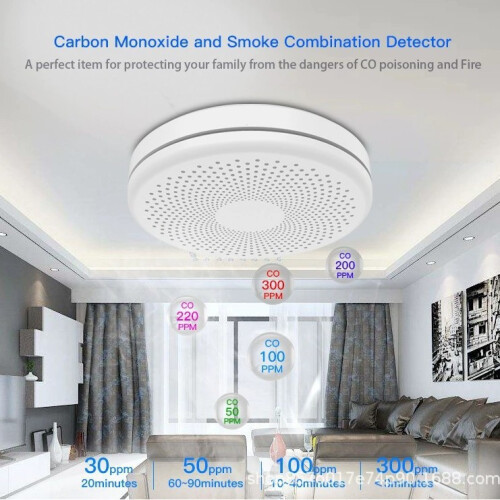 Smoke Detector Audible Alarm, Wifi Connectivity 2