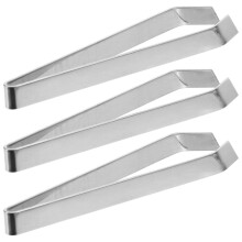 3Pcs Fish Bone Tweezers Set Stainless Steel Slant Tip Kitchen Tweezers for Cooking and Food Prep