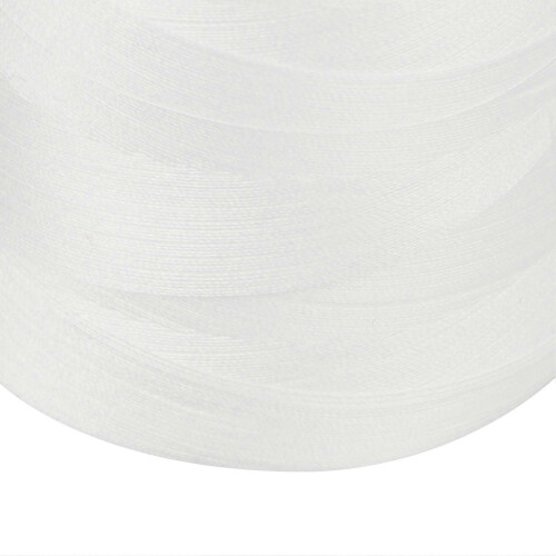 4Pcs Serger Thread White Premium Polyester Sturdy Durable Wear Resistant Widely Used White Thread 1