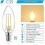 Κλασική λάμπα LED κηροπήγιο E12, ισοδύναμη με 40w, θερμό λευκό 2700k, διαφανές γυαλ 2