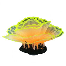 (Orange) Fish Tank Coral Decoration Realistic Colorful Aquarium Coral Ornament