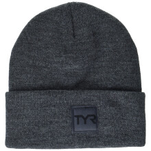 TYR Unisex Insulated Cuffed Beanie Hat, Heather Grey, One Size