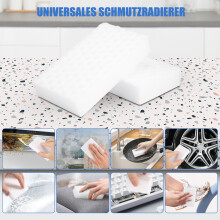 Éponge Gomme-Saleté, Paquet de 10 Éponges de Nettoyage Magiques pour la Cuisine, la Salle de Bain, le Salon, les Meubles, le Mur et les Chaussures