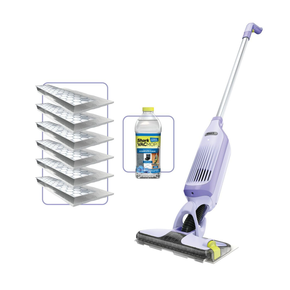 Shark Vacmop 2-In-1 Cordless Vacuum Mop With Spray, Hard Floor Cleaner - Purple, VM200UKPL - Image 7