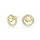 Swarovski Swarovski Hyperbola Stud Earrings, Round Cut, White, Gold-Tone Plated 3