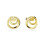Swarovski Swarovski Hyperbola Stud Earrings, Round Cut, White, Gold-Tone Plated 5