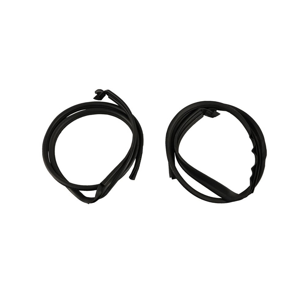 1Pair Door Weatherstrip Roof Seal Strip 25868657 25868658 For H2 2003-2009 Sunroof Weather Sealing Strip Black 6033082132912