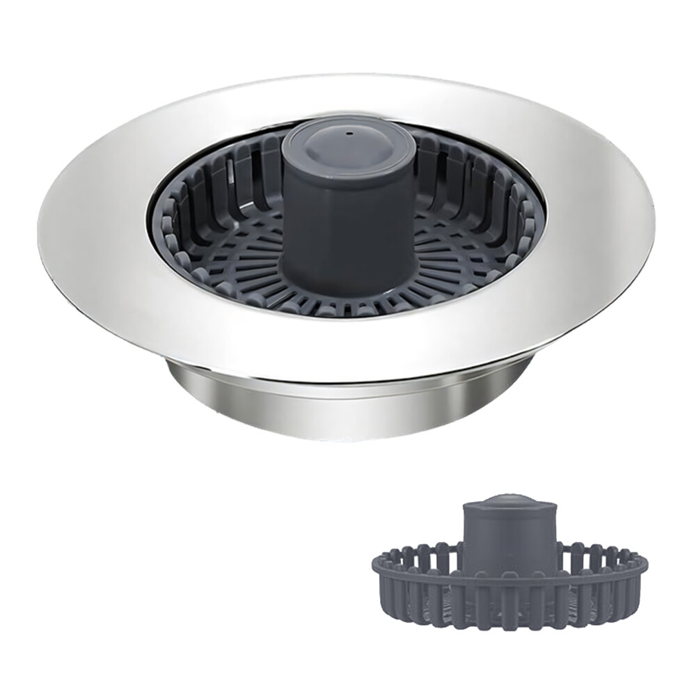 Drain Plug Sink Drain Strainer Stoppers Bounce Cores-Silver 1 7627001687301