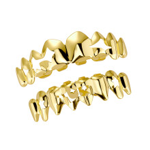 Star Shaped Dental Accessory Polished Copper Grillzs-Gold-color