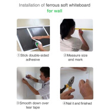 Wall Sticker Decor Soft Magnetic Whiteboard Magnets Erasable Writing Board Magnet Office Blackboard Stickers For Wall
