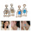 Boucles d'oreilles élégantes à longues franges avec-Champagne 4