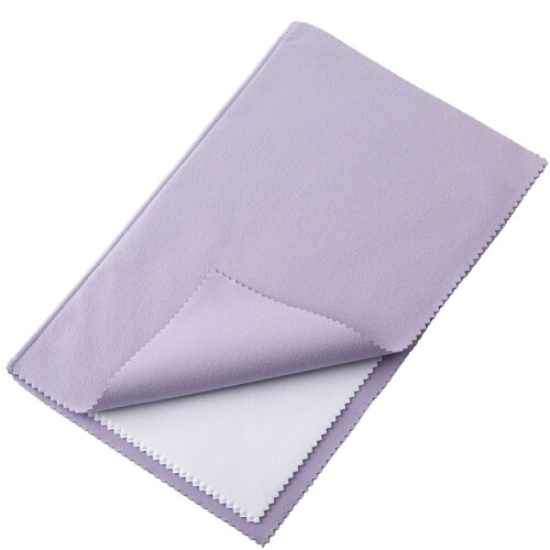 Heavy Duty 25x30cm Silver Cleaning Cloth Silver-lightPurple