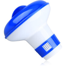 Lotsdonxia 5 Inch Floating Chlorine Dispenser for Hot Tub & Pool Water Treatment, Adjustable Tablet Floater, Durable Plastic