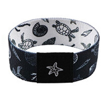 Trendy Flower Dolphin Patterned Stretch Bracelet For Gym Or-49