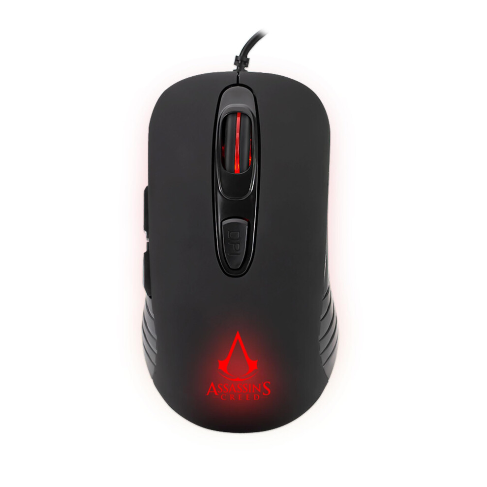 Photos - Other for Computer A&D Freaks And Geeks Ubisoft - Assassin's Creed - Wired Gaming Mouse 3600 DPI - Black 803535