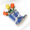 Trendsetzende Tulpen- und Schuhbrosche, einzigartiges-Blau 6