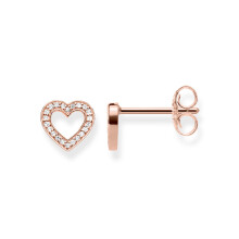 Thomas Sabo ear studs hearts large gold-plated silver H1945-416-14