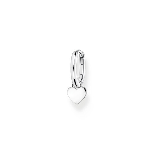 Thomas Sabo THOMAS SABO Single hoop earring with heart pendant silver 925 Sterling Silver