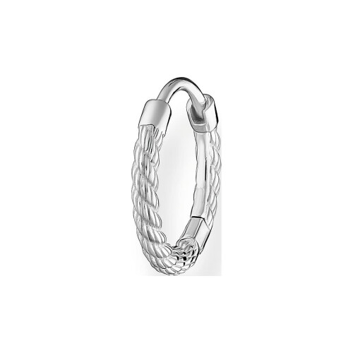 Thomas Sabo THOMAS SABO Single hoop earring rope silver 925 Sterling Silver