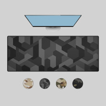 Das Keyboard Large Gaming Mouse Pad Desk Mat with Stitched Edge - Non Slip Base - Waterproof - Premium Cloth Mousepad for Home Work Gaming - Cyber