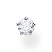 Thomas Sabo single stud earrings white stone silver 925 sterling silver H2135-051-14