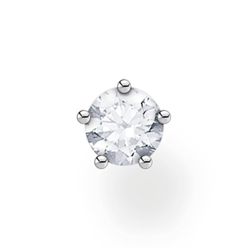 Thomas Sabo Thomas Sabo single stud earrings white stone silver 925 sterling silver H2135-051-14