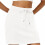 Active Skirts for Women with Inner Lining and Pockets-White M 1