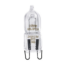 Osram 33w 230v / 240v G9 66733 Halopin Halogen Clear Glass Capsule G9 Lamp (Pack x 20) [Energy Class D]