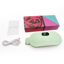 Menstrual heating pad to relieve menstrual pain, portable four-level electric waist belt with rapid heating, USB back massage belt, gr
