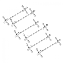stuks eetstokjeshouder/lepelhouder/vork-/meshouder van zinklegering, metalen tafeldecoratie