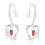 Robins Appear Heart Silver Plated Earrings 349646 1