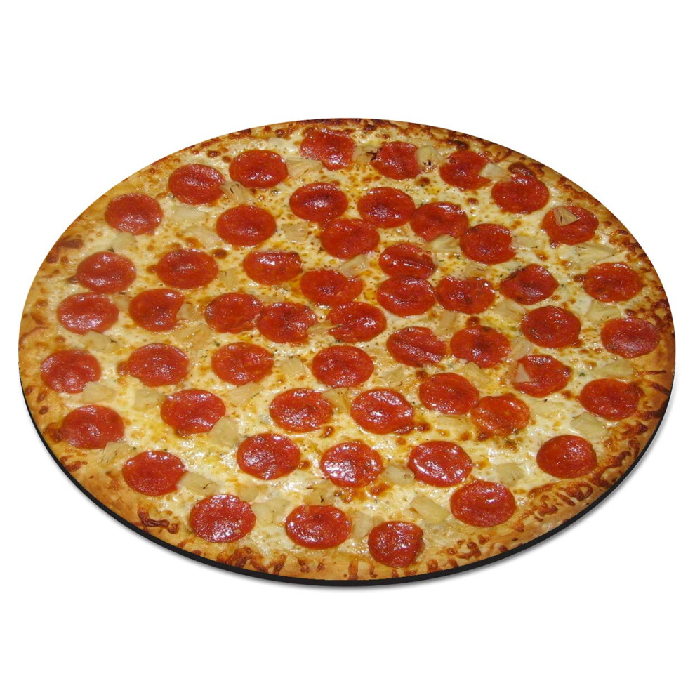 Pepperoni Pizza Circular Pc Computer Mouse Mat Pad 5055889818258