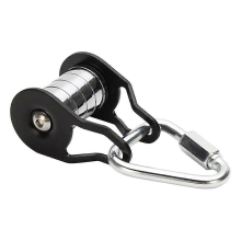 Slackline Pulley with Carabiner for Kids Backyard Zipline Sliding Slackline Training Supplies for Fitness, Park, Lawn-H   H