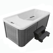 CANADIAN SPA CO. Great Lakes Chill Therapy Tub - Fill, plug in, and experience it Grey Finish