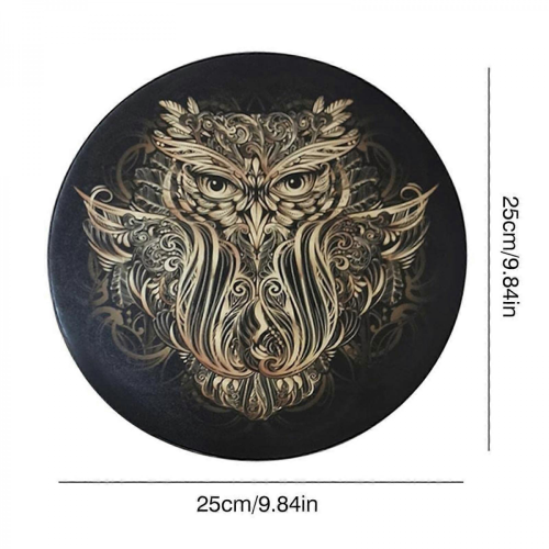 25cm Vegan Shaman 'Αλχημικό Τύμπανο Σελήνης' Εργαλείο Θεραπείας Ήχου Ρυθμιζόμενης Με 1