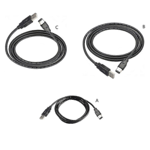 Συμβατό με καλώδιο προσαρμογέα Firewire σε USB - Μετατροπέας IEEE 1394 6 ακίδων αρσενικ 1