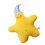 Multifunctional Smiling Starfishes Pillow Use as Hug or-Yellow 1
