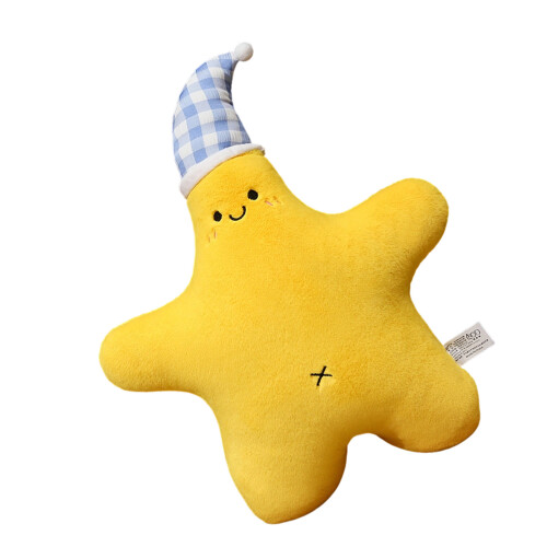 Multifunctional Smiling Starfishes Pillow Use as Hug or-Yellow