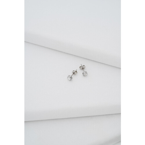 Ted Baker Ted Baker Sinee Mini Crystal Stud Earrings For Women (Silver/Crystal) 2