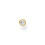 Thomas Sabo Thomas Sabo single stud earrings white stone gold plated silver H2136-414-14 2